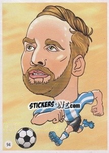 Sticker Gonzalo Higuaín - Viza MG Zabibuska Rusija 2018 n. 94 - Viza MG