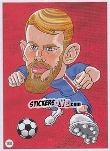 Sticker Johann Gudmundsson - Viza MG Zabibuska Rusija 2018 n. 100 - Viza MG