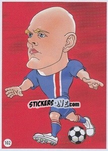 Sticker Emil Hallfredsson - Viza MG Zabibuska Rusija 2018 n. 102 - Viza MG