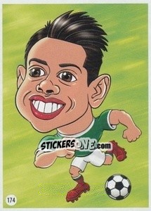 Sticker Javier Hernández Chicharito - Viza MG Zabibuska Rusija 2018 n. 174 - Viza MG
