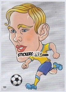Sticker Ludwig Augustinsson - Viza MG Zabibuska Rusija 2018 n. 180 - Viza MG