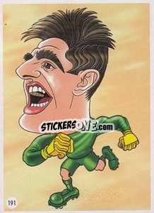 Sticker Thibaut Courtois - Viza MG Zabibuska Rusija 2018 n. 191 - Viza MG