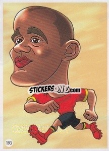 Sticker Vincent Kompany - Viza MG Zabibuska Rusija 2018 n. 193 - Viza MG