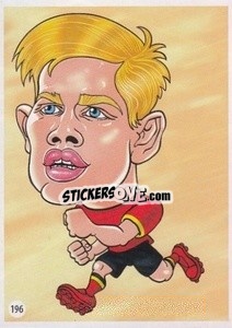 Sticker Kevin De Bruyne - Viza MG Zabibuska Rusija 2018 n. 196 - Viza MG