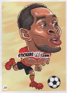 Sticker Romelu Lukaku - Viza MG Zabibuska Rusija 2018 n. 201 - Viza MG