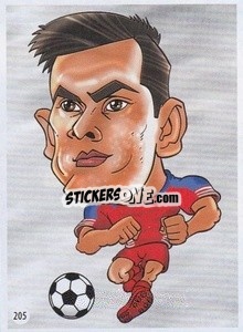 Sticker Blas Perez - Viza MG Zabibuska Rusija 2018 n. 205 - Viza MG