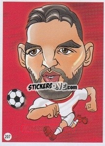 Sticker Syam Ben Youssef - Viza MG Zabibuska Rusija 2018 n. 207 - Viza MG