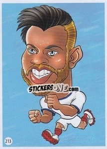 Sticker Ryan Bertrand - Viza MG Zabibuska Rusija 2018 n. 213 - Viza MG