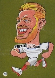 Sticker Jordan Henderson - Viza MG Zabibuska Rusija 2018 n. 215 - Viza MG