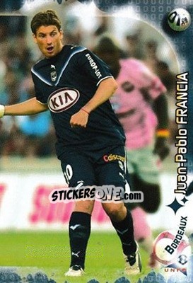 Sticker Juan Pablo Francia - Derby Total Evolution 2006-2007 - Panini
