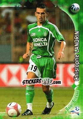 Sticker Christophe Landrin - Derby Total Evolution 2006-2007 n. 163 - Panini