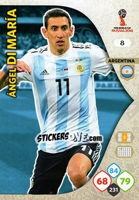 Figurina Ángel Di María - FIFA World Cup 2018 Russia. Adrenalyn XL - Panini