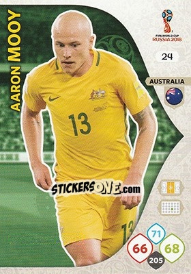 Sticker Aaron Mooy - FIFA World Cup 2018 Russia. Adrenalyn XL - Panini