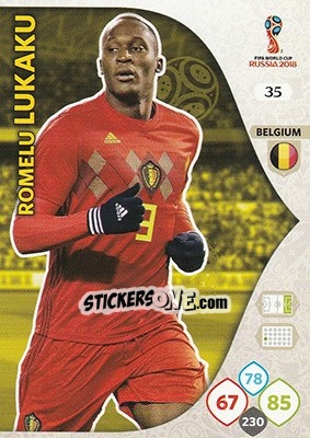 Cromo Romelu Lukaku - FIFA World Cup 2018 Russia. Adrenalyn XL - Panini