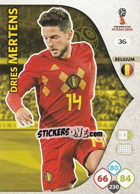 Sticker Dries Mertens - FIFA World Cup 2018 Russia. Adrenalyn XL - Panini