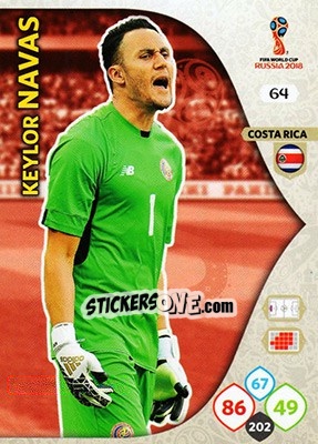 Figurina Keylor Navas - FIFA World Cup 2018 Russia. Adrenalyn XL - Panini