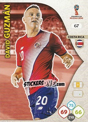 Figurina David Guzmán - FIFA World Cup 2018 Russia. Adrenalyn XL - Panini