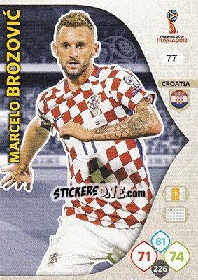 Sticker Marcelo Brozovic - FIFA World Cup 2018 Russia. Adrenalyn XL - Panini