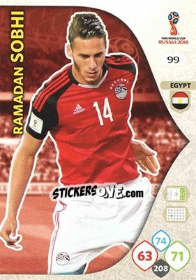 Figurina Ramadan Sobhi - FIFA World Cup 2018 Russia. Adrenalyn XL - Panini