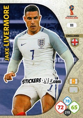 Figurina Jake Livermore - FIFA World Cup 2018 Russia. Adrenalyn XL - Panini