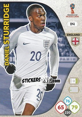 Figurina Daniel Sturridge - FIFA World Cup 2018 Russia. Adrenalyn XL - Panini