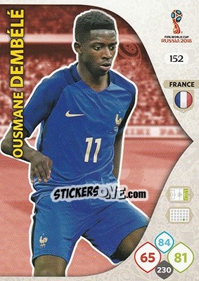 Figurina Ousmane Dembélé - FIFA World Cup 2018 Russia. Adrenalyn XL - Panini