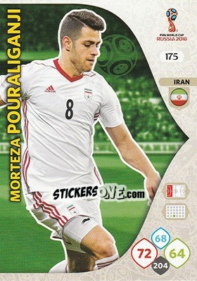 Cromo Morteza Pouraliganji - FIFA World Cup 2018 Russia. Adrenalyn XL - Panini