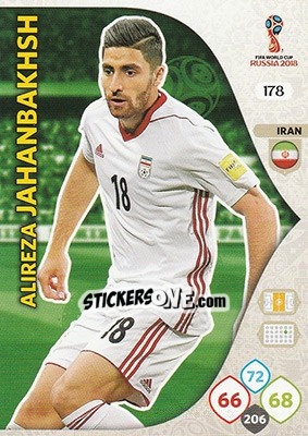 Sticker Alireza Jahanbakhsh - FIFA World Cup 2018 Russia. Adrenalyn XL - Panini