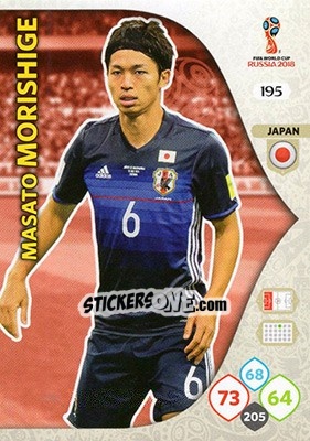 Sticker Masato Morishige - FIFA World Cup 2018 Russia. Adrenalyn XL - Panini