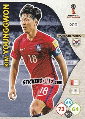 Sticker Kim Young-gwon - FIFA World Cup 2018 Russia. Adrenalyn XL - Panini