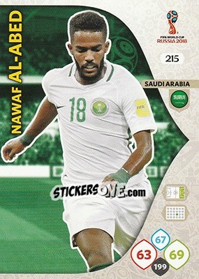 Sticker Nawaf Al-Abed - FIFA World Cup 2018 Russia. Adrenalyn XL - Panini
