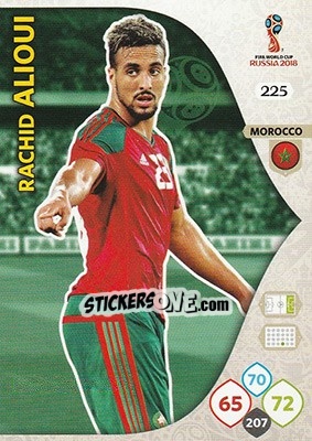 Sticker Rachid Alioui - FIFA World Cup 2018 Russia. Adrenalyn XL - Panini