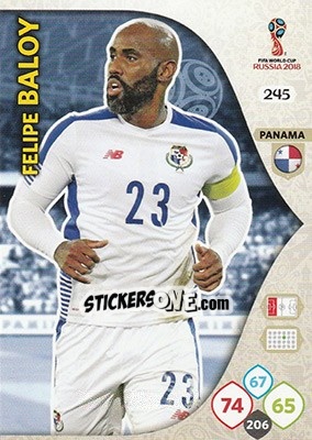 Sticker Felipe Baloy - FIFA World Cup 2018 Russia. Adrenalyn XL - Panini