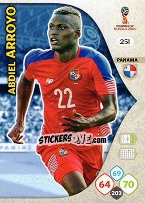 Sticker Abdiel Arroyo - FIFA World Cup 2018 Russia. Adrenalyn XL - Panini