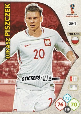 Sticker Lukasz Piszczek - FIFA World Cup 2018 Russia. Adrenalyn XL - Panini
