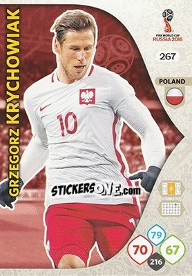 Sticker Grzegorz Krychowiak - FIFA World Cup 2018 Russia. Adrenalyn XL - Panini