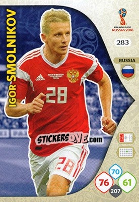 Sticker Igor Smolnikov - FIFA World Cup 2018 Russia. Adrenalyn XL - Panini