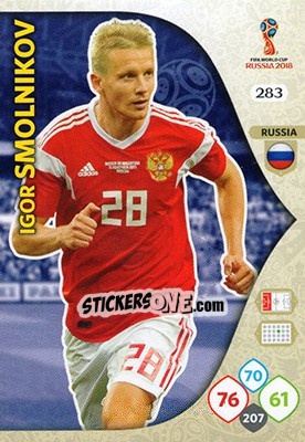 Figurina Igor Smolnikov - FIFA World Cup 2018 Russia. Adrenalyn XL - Panini