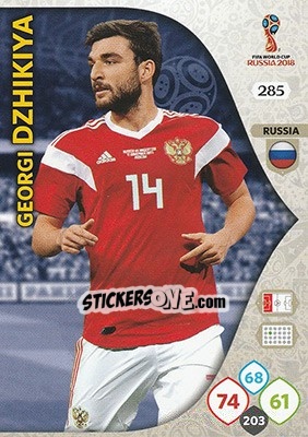 Sticker Georgi Dzhikiya - FIFA World Cup 2018 Russia. Adrenalyn XL - Panini