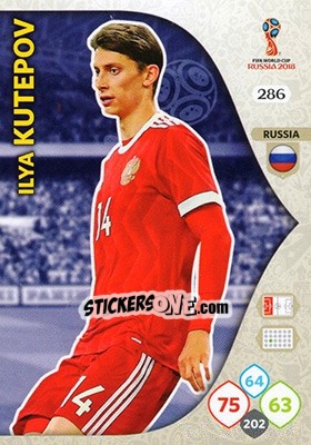 Figurina Ilya Kutepov - FIFA World Cup 2018 Russia. Adrenalyn XL - Panini