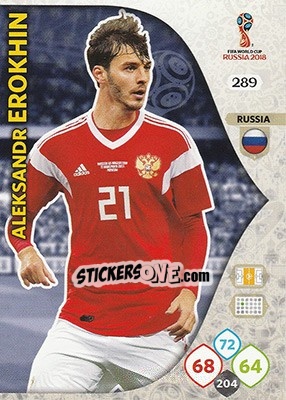 Sticker Aleksandr Erokhin - FIFA World Cup 2018 Russia. Adrenalyn XL - Panini