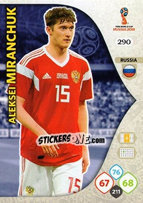 Cromo Aleksei Miranchuk - FIFA World Cup 2018 Russia. Adrenalyn XL - Panini