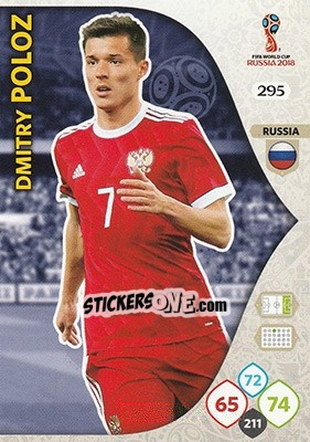 Figurina Dmitri Poloz - FIFA World Cup 2018 Russia. Adrenalyn XL - Panini