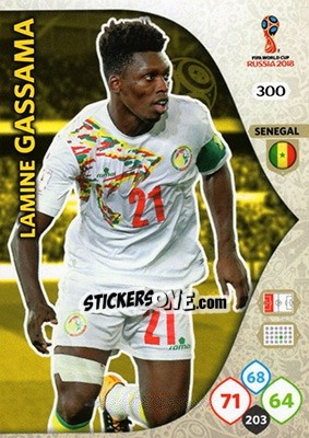 Figurina Lamine Gassama - FIFA World Cup 2018 Russia. Adrenalyn XL - Panini