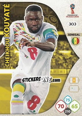 Sticker Cheikhou Kouyaté - FIFA World Cup 2018 Russia. Adrenalyn XL - Panini