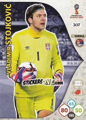 Sticker Vladimir Stojkovic - FIFA World Cup 2018 Russia. Adrenalyn XL - Panini