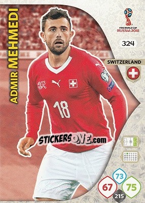 Cromo Admir Mehmedi - FIFA World Cup 2018 Russia. Adrenalyn XL - Panini