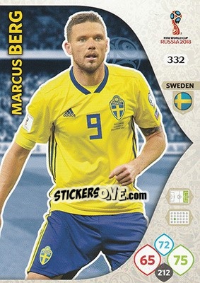 Cromo Marcus Berg - FIFA World Cup 2018 Russia. Adrenalyn XL - Panini