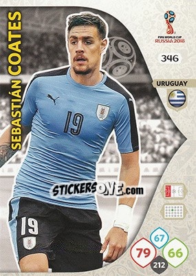 Sticker Sebastián Coates - FIFA World Cup 2018 Russia. Adrenalyn XL - Panini