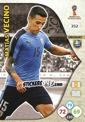 Sticker Matías Vecino - FIFA World Cup 2018 Russia. Adrenalyn XL - Panini